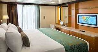 2 Bedroom AquaTheater Suite (Star Class) 2 bedroom suite on Royal Caribbean - View 2 showing bedroom